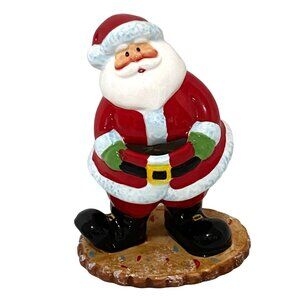 Home‎ Interiors Santa Spoon Holder Christmas Holiday Kitchen Decor Ceramic Cook